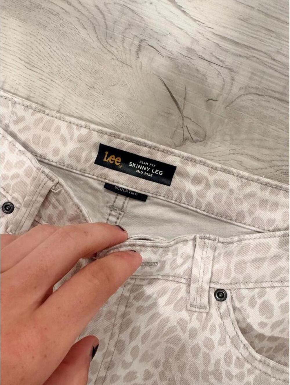 Lee Skinny Leg Leopard Print Jeans